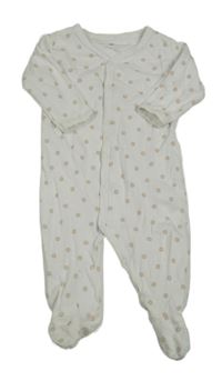 Biely kvetinový overal