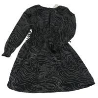 Černo-stříbrné šaty H&M