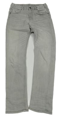 Svetlosivé elastické skinny rifle H&M