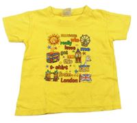 Žlté tričko s obrázkom