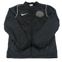 Černá šusťáková sportovní bunda s výšivkou Nike