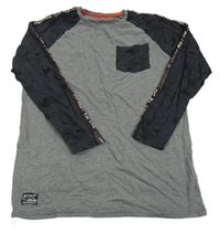 Tmavošedo-sivé tričko s kapsičkou Chapter young