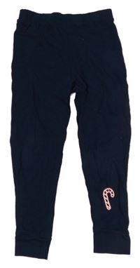 Tmavomodré pyžamové nohavice s lízátkem Pocopiano