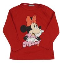 Červené triko s Minnie Disney