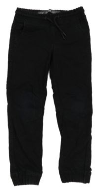 Čierne teplákové cuff slim rifle Denim Co.