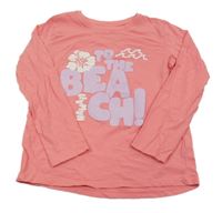 Růžové triko s nápisem Dunnes