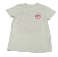 Biele tričko s nápisom Shein