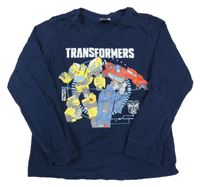 Tmavomodré pyžamové triko - Transformers