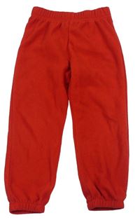 Červené fleecové pyžamové nohavice H&M