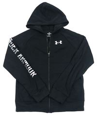 Černá propínací mikina s logem a kapucí Under Armour 