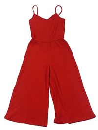 Červený rebrovaný culottes overal zn. New Look