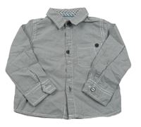 Šedo-bílá kostkovaná košile JBC