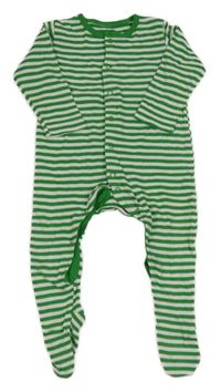 Zeleno-bílý pruhovaný overal Miniclub