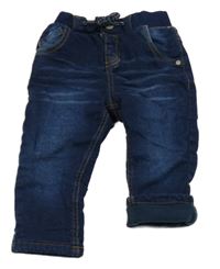 Tmavomodré podšité rifle Mothercare