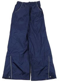 Tmavomodré šušťákové funkčné nohavice Crane