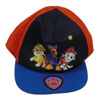 Červeno-tmavomodro-modrá kšiltovka s pejsky - Tlapková patrola H&M