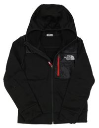 Černá thermo propínací mikina s kapucí The North Face