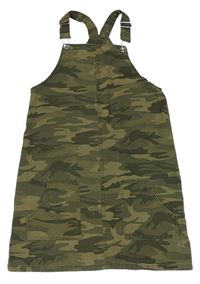 Khaki army rifľové šaty Matalan