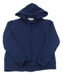 Tmavomodrá prepínaci mikina s kapucňou H&M