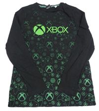 Čierno-zelené pyžamové tričko s ovladači - X-BOX C&A
