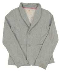 Sivé melírované teplákové podšité sako zn. YD