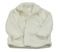 Smetanový plyšový kabátek so srdiečkami LC WaIKIKI