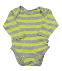 Šedo-limetkové pruhované melírované body Liegelind