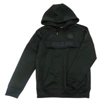 Černá sportovní mikina s logem a nášivkou a kapucí MALELIONS