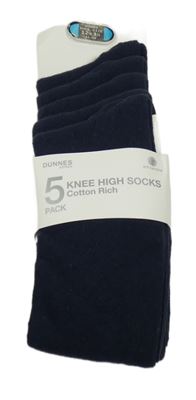 Nové - 5x - Tmavomodré vysoké ponožky St. Bernard vel. 31-36