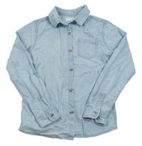 Svetlomodrá rifľová košeľa MANGO