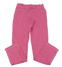 Tmavorůžové tregíny riflového vzhledu Kids