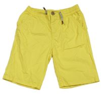 Žlté chino plátenné kraťasy Zara