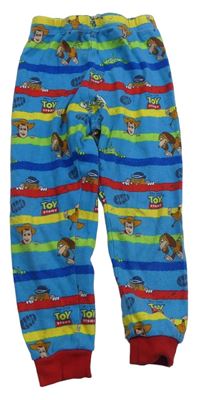 Modro-barevné pruhované pyžamové kalhoty Příběh Hraček Disney