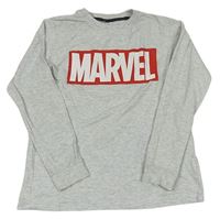 Svetlosivé tričko s logom Marvel