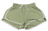 Zelenošedé teplákové kraťasy H&M