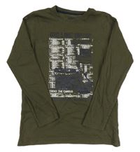 Khaki triko s kytarou TCM