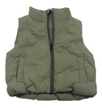 Khaki šusťáková zateplená vesta Primark