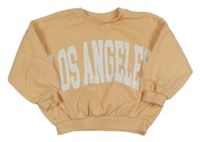 Marhuľová oversize mikina s nápisom Matalan