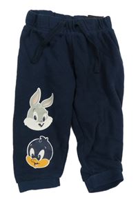 Tmavomodré tepláky s Bugs Bunnym a Duffym