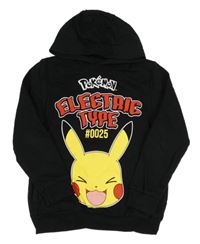 Čierna mikina s Pikachu a kapucňou George