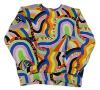 Farebná vzorovaná mikina s nápismi H&M