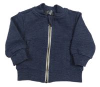 Tmavomodrá rebrovaná prepínaci mikina Primark