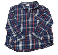 Tmavomodro-červeno-bílá kostkovaná košile Kiki&Koko