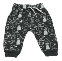 Antracitové tepláky s duchy Losan