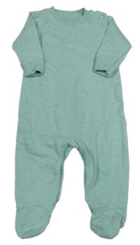 Tyrkysový melírovaný teplákový overal Zeeman