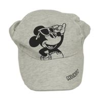 Světlešedá melírovaná kšiltovka s Mickeym C&A