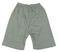 Zelenošedé bavlnené kraťasy