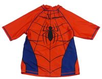 Červeno-tmavomodré UV tričko - Spiderman Marvel