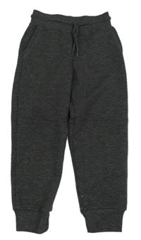 Tmavošedé vzorované tepláky Primark