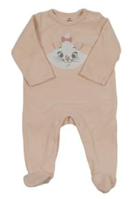 Světlerůžový fleecový oveal s mačkou Disney